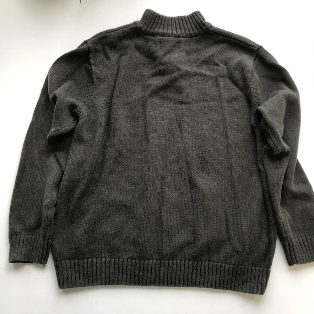Vintage Chaps Sweater Size L Winter Knit Long Sleeve Quarter‎ Zip